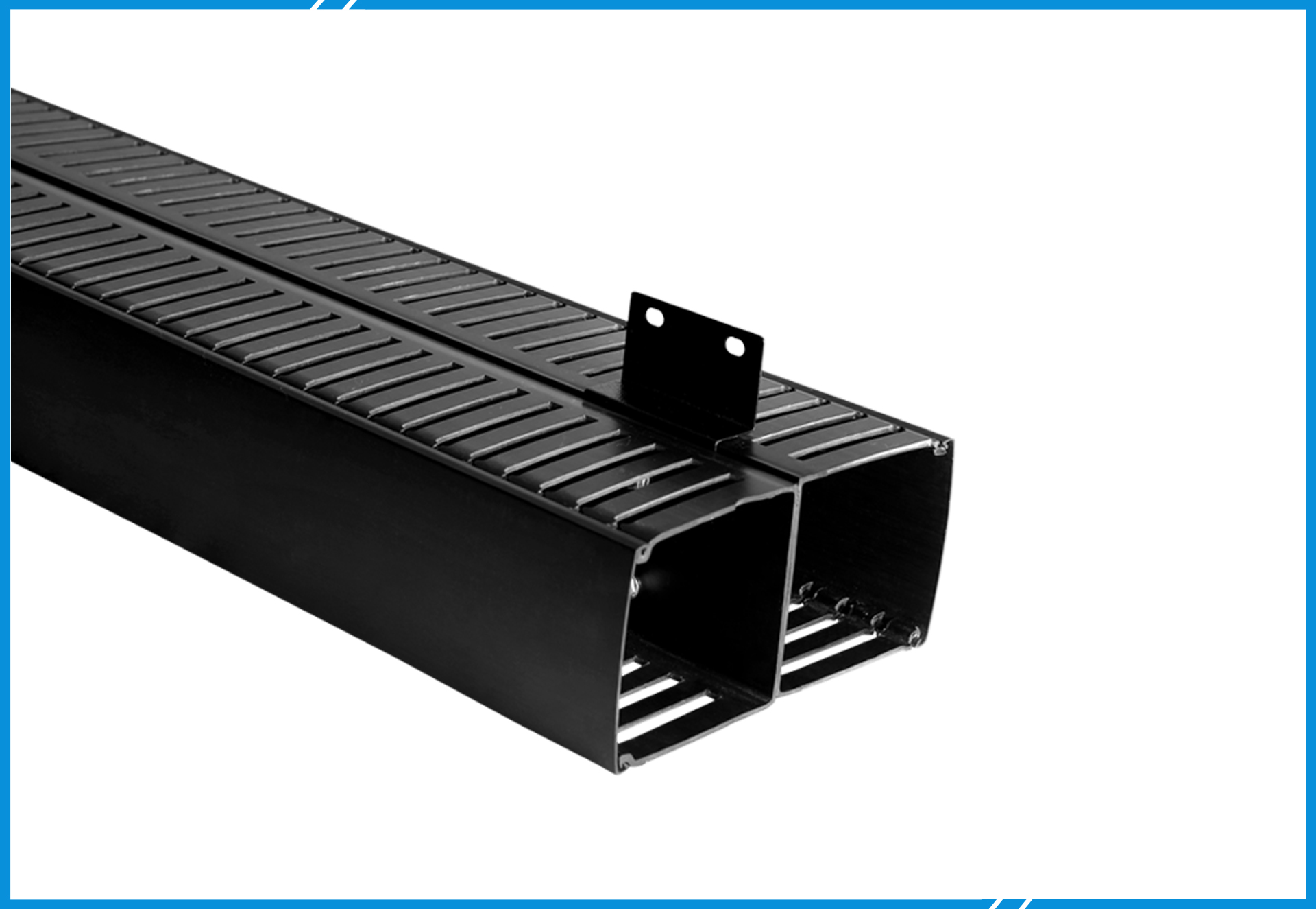 Vertical Cable Organiser 100 X 100 Closed Type Front/Back